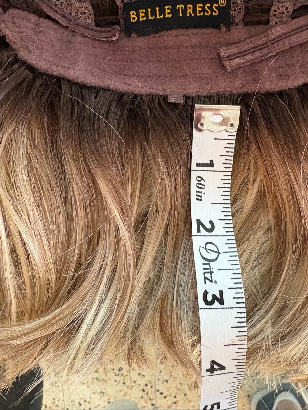 BELLE TRESS HF Synthetic wig, CAPRI! Raw Sugar Blonde Rooted! Great. Trimmed! - Picture 12 of 14